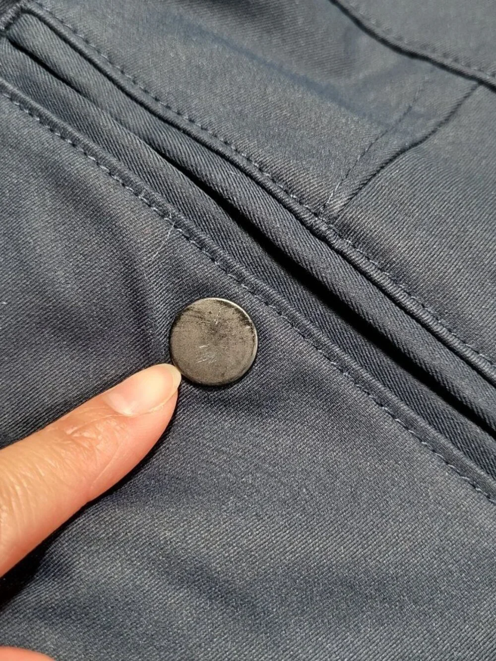 Proof Huckberry Nomad Pants 30x31, Navy Blue, Slim Fit Tech Chino, Zip Pocket